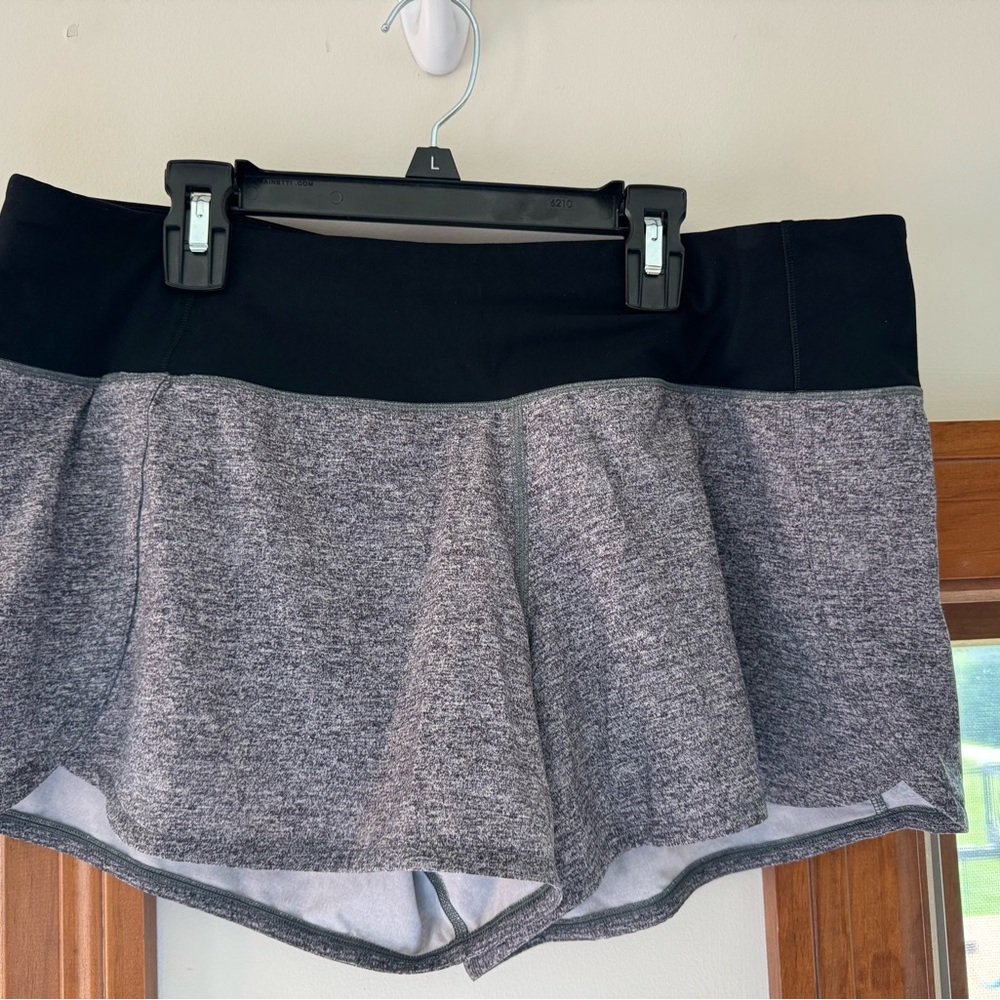 lululemon athletica Black and Gray Athletic Shorts